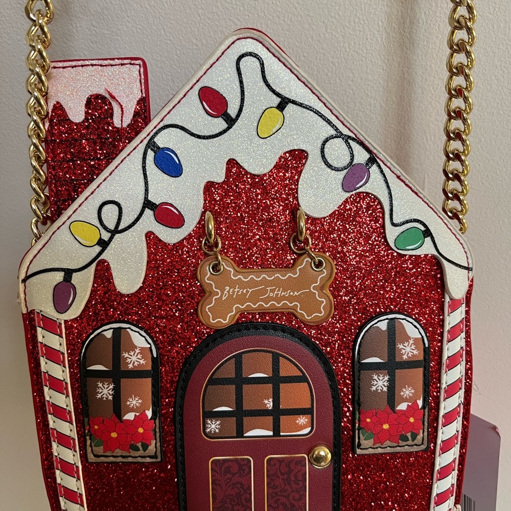 Unique Betsey Johnson Xmas crossbody